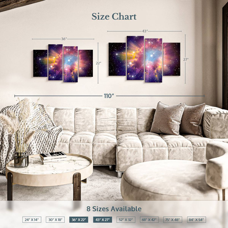 Oberle Stellar Supernova Explosion, 27" H x 43" W