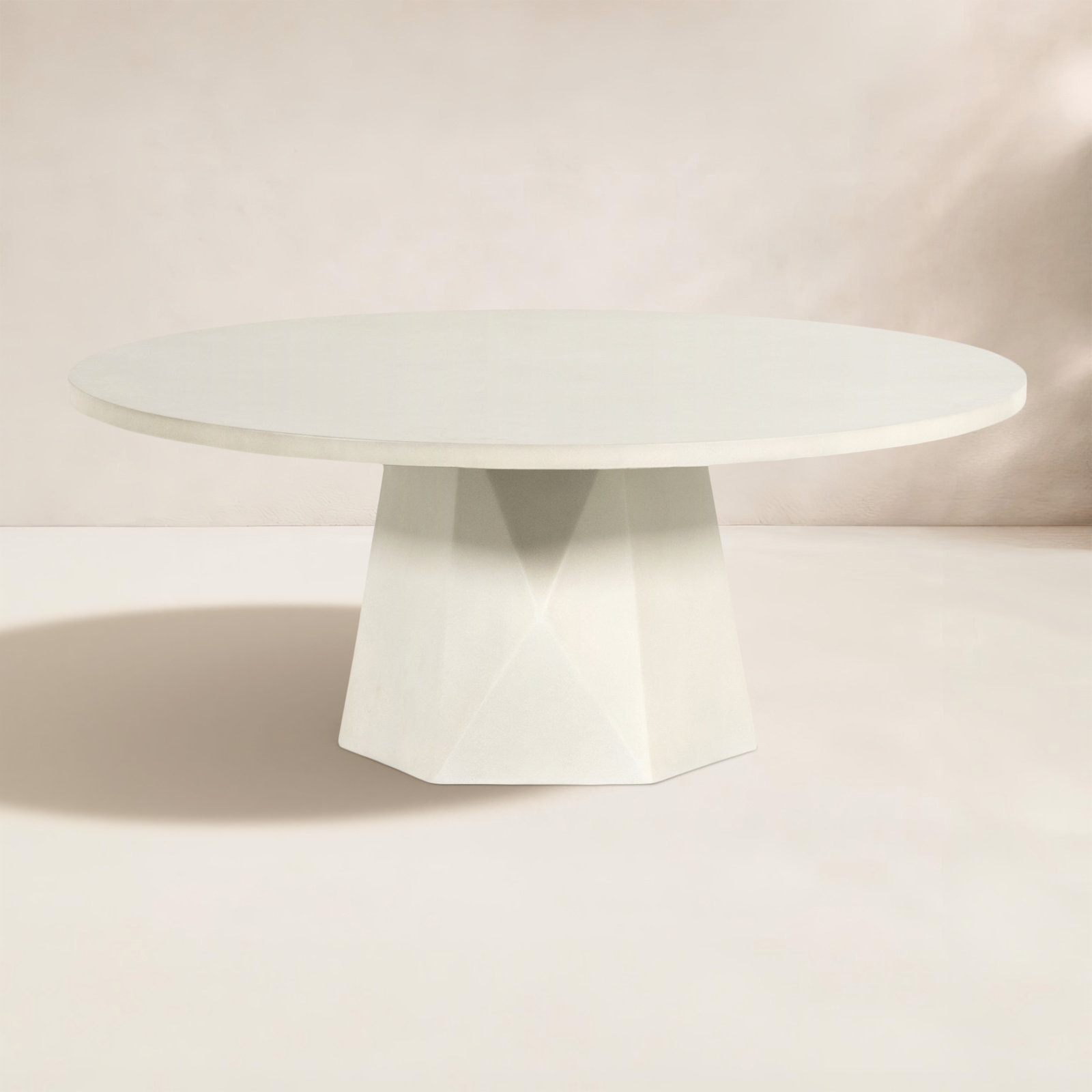 Clemmie 40 " Patio Table, White