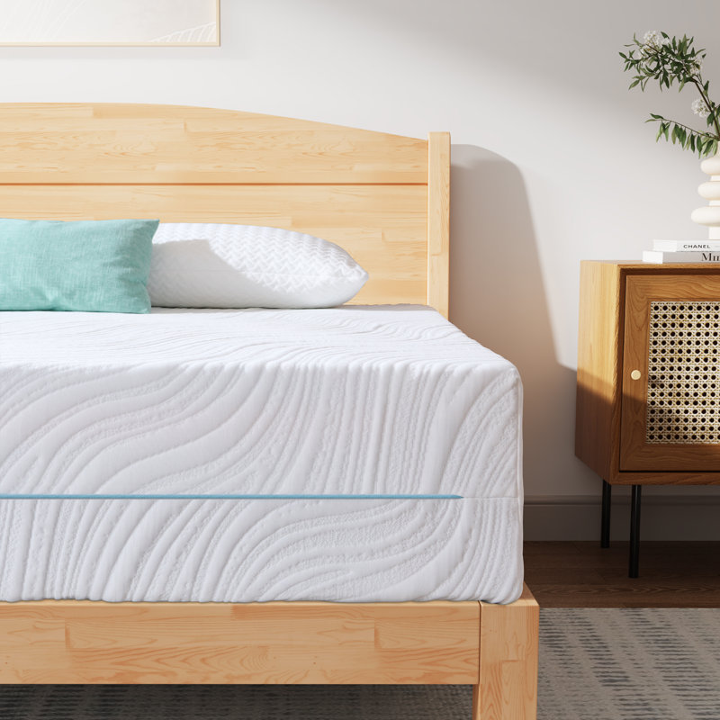 Medium Feeling Gel Memory Foam Mattress, Fibreglass Free, Breathable Knit Cover, Motion Isolation, Mattress in a Box, 20cm