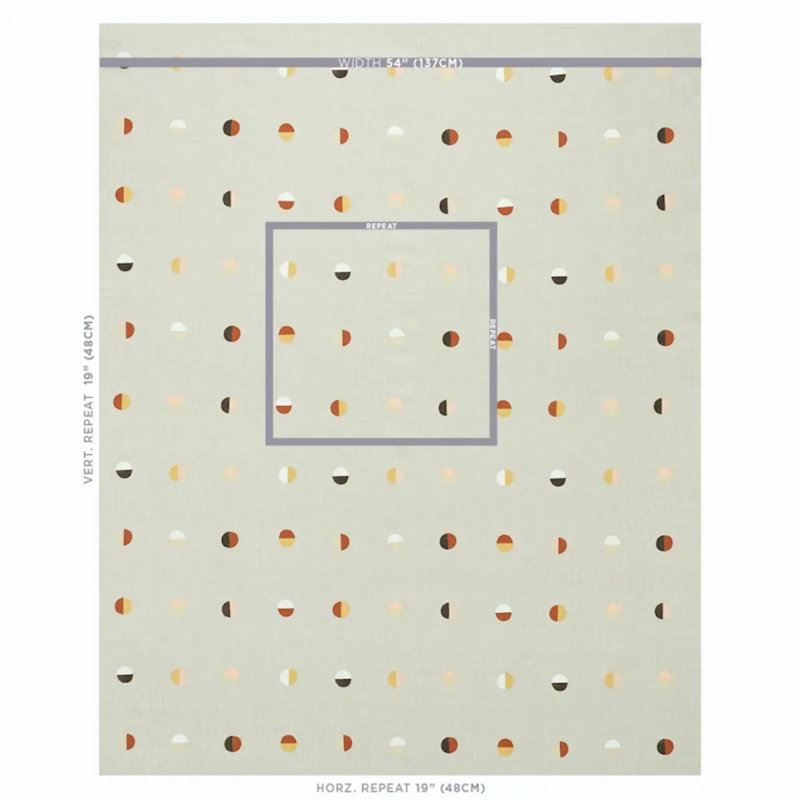 Tissu Schumacher x Caroline Z Hurley Joshua Tree, Lunes du désert