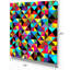 « transparent », impression sur toile tendue, impression sur toile tendue, "transparent géométrique et triangles"-29490713