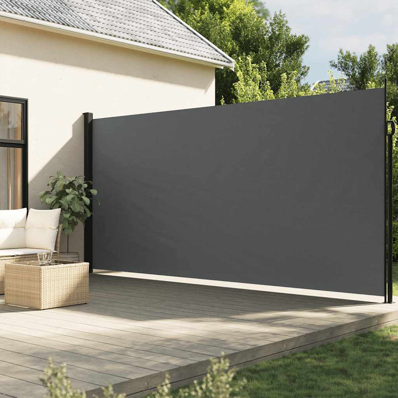 Vidaxl Retractable Side Awning, Anthracite, 78.7" x 118.1"