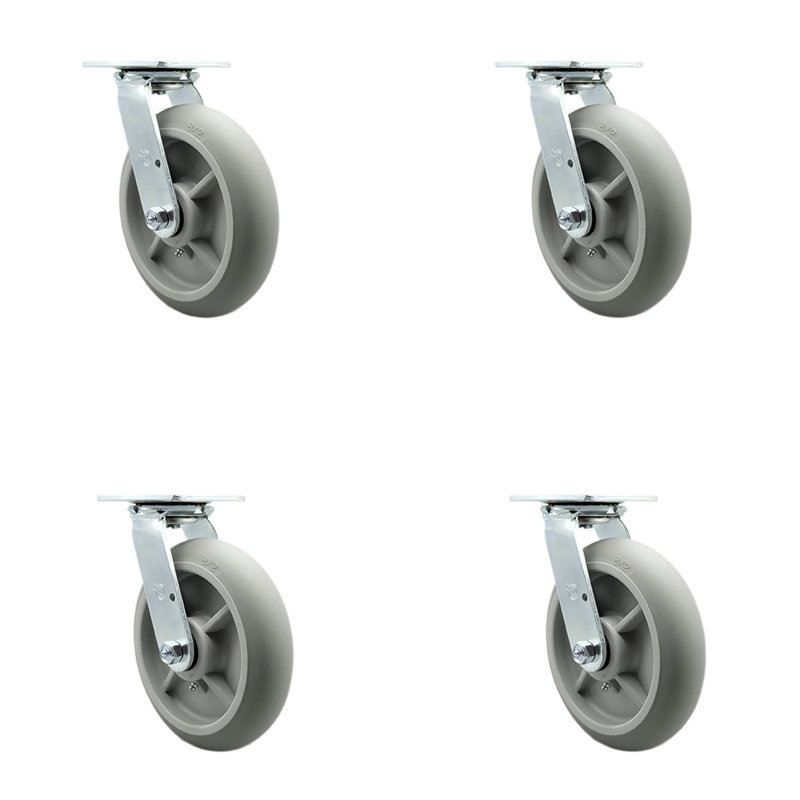 Caster with Bolt on Swivel Locks