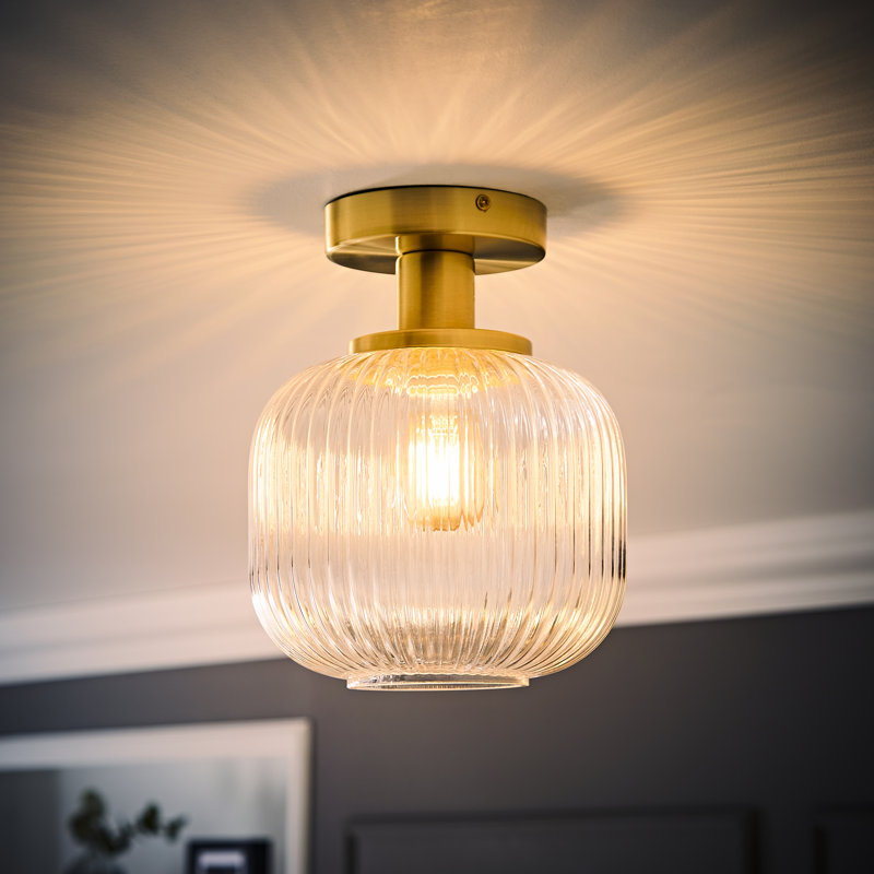 Calpe Glass Flush Mount, Yes