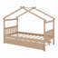 Lit en bois avec couchette-536255767
