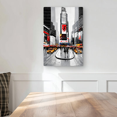 New York City Busy Street Metal Print | Home Decor Art