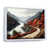 White Floater Framed