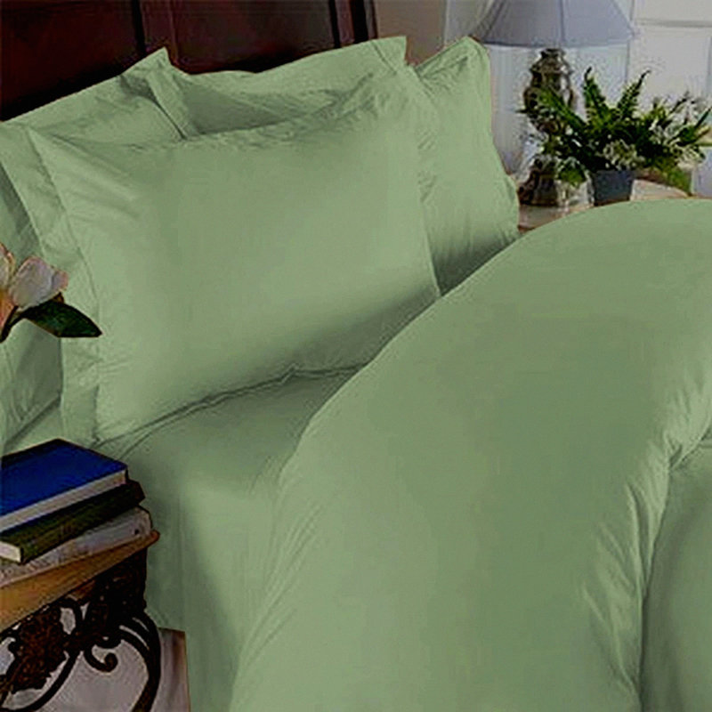 Luxury Green 1500 Thread Count Queen Size Duvet Set