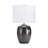 3-Way Gray Ceramic Table Lamp With Drum Shade-1812911514