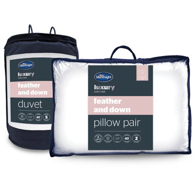 Silentnight Duck Feather and Down Anti Allergy 10.5 Tog Duvet and Pillow Set