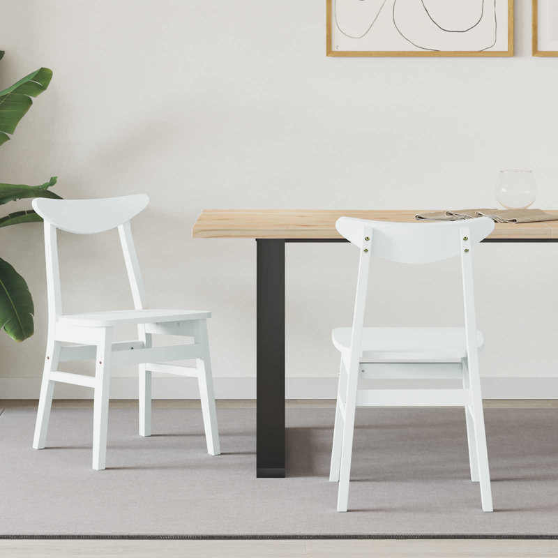 Taunda Solid Wood Accent, White