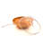 Masterpan Chef's Wok & Glass Lid, Copper Color Ceramic Non-Stick Coating, 12"