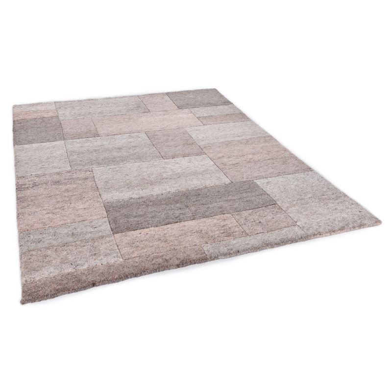 Dalas Hand Knotted Wool Rosa/Braun Indoor Rug, Rectangle 70 x 140cm