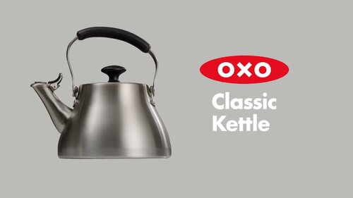 OXO BREW Classic Tea Kettle 1.7 Qt 6.75 Cups Brushed Stainless Steel  1479500
