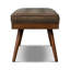 Banc en cuir véritable italien Luca-264243373