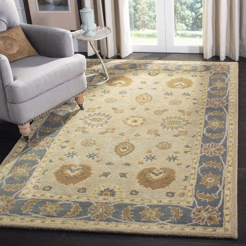 Tapis oriental en laine touffeté à la main Tingley, Rectangle 5 pi x 8 pi