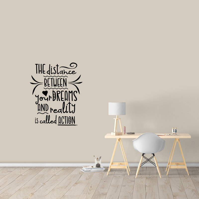 Text & Numbers Wall Decal, Black