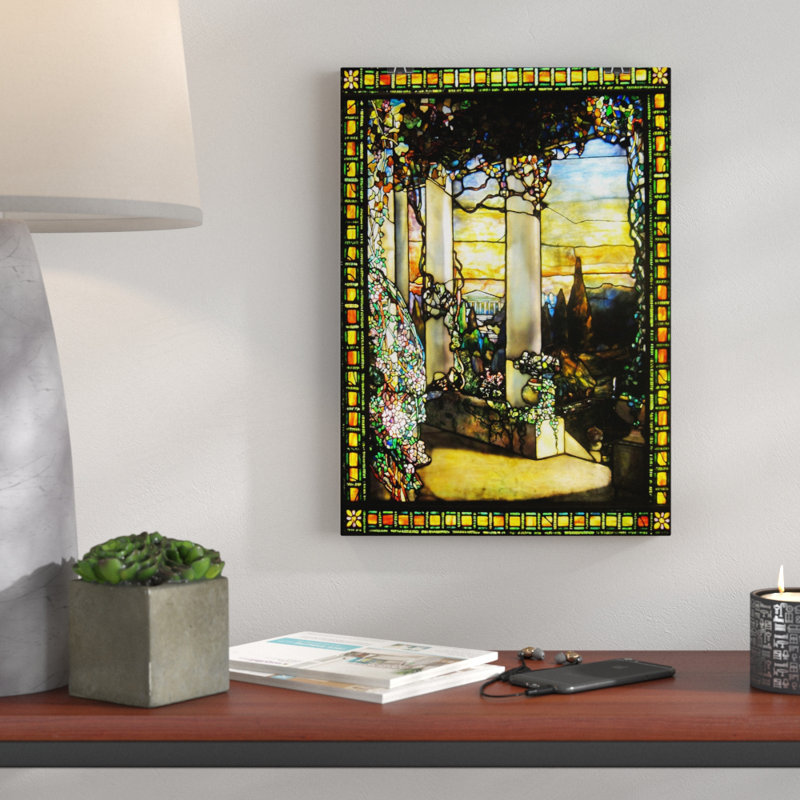Louis Comfort Tiffany Stained Glass Window 2 - Frameless Print, 42cm H x 29.7cm W