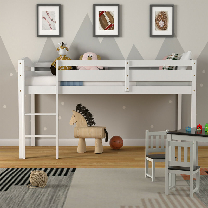 Lit mezzanine simple Gopinath par Harriet Bee, Blanc