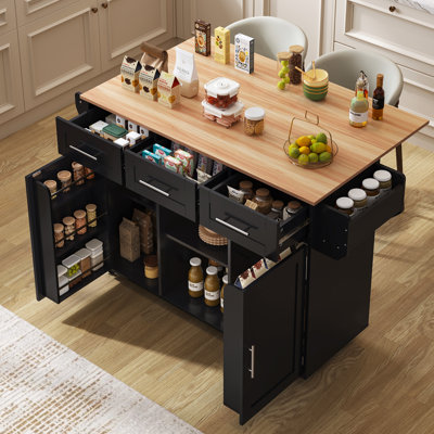 120 cm W Kitchen Island with Top