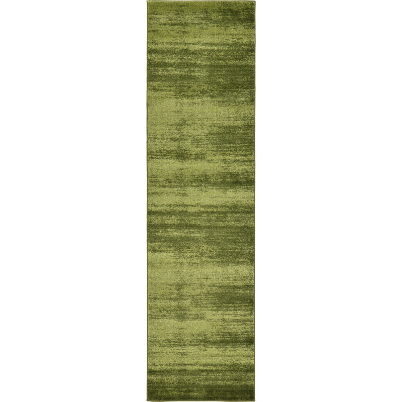 Tapis vert Roshaun, Tapis de couloir 2 pi 7 po x 10 pi