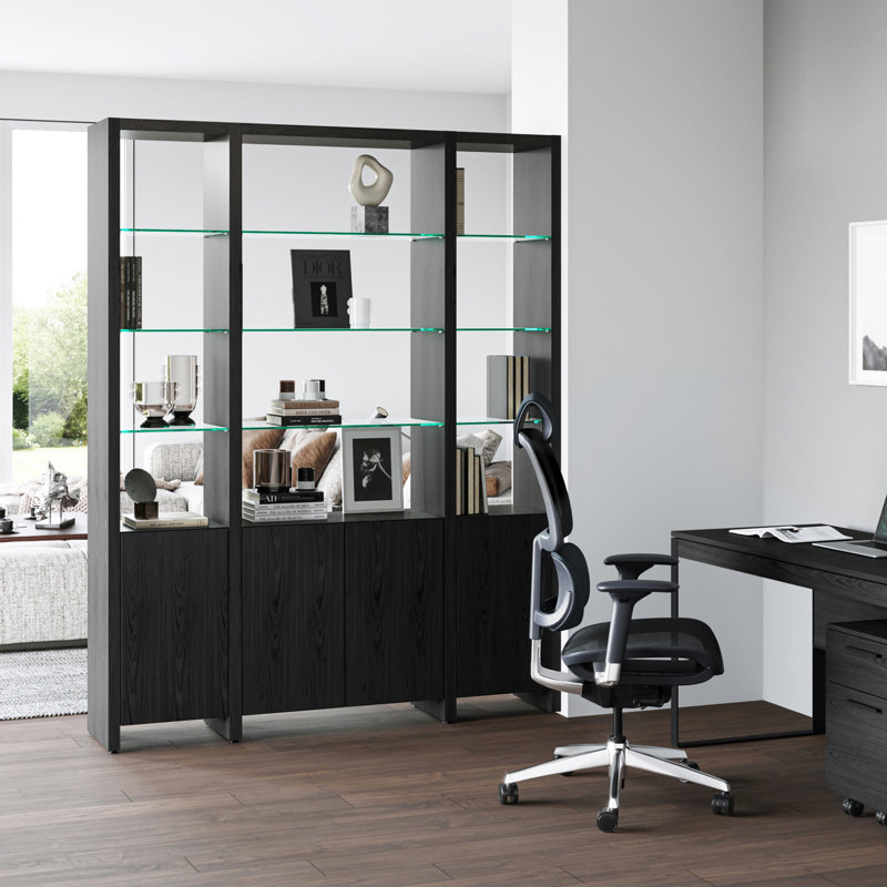 Linea™ Bookcase, Charcoal Stained Ash