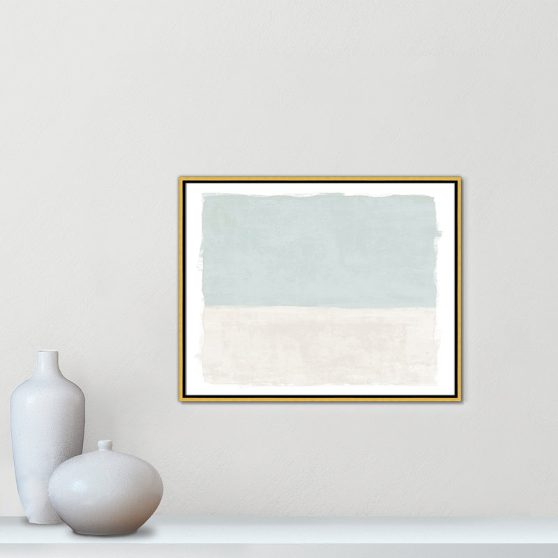 «Ocean Tides I», reproduction de paysage par Natalie Carpentieri, Toile avec cadre, 29.5'' W x 23.5'' H, Flotteur doré