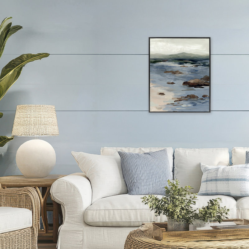 Giclée abstraite encadrée, design par Jacob Q, H 20 po x l 16 po, Giclée encadrée noir minuit