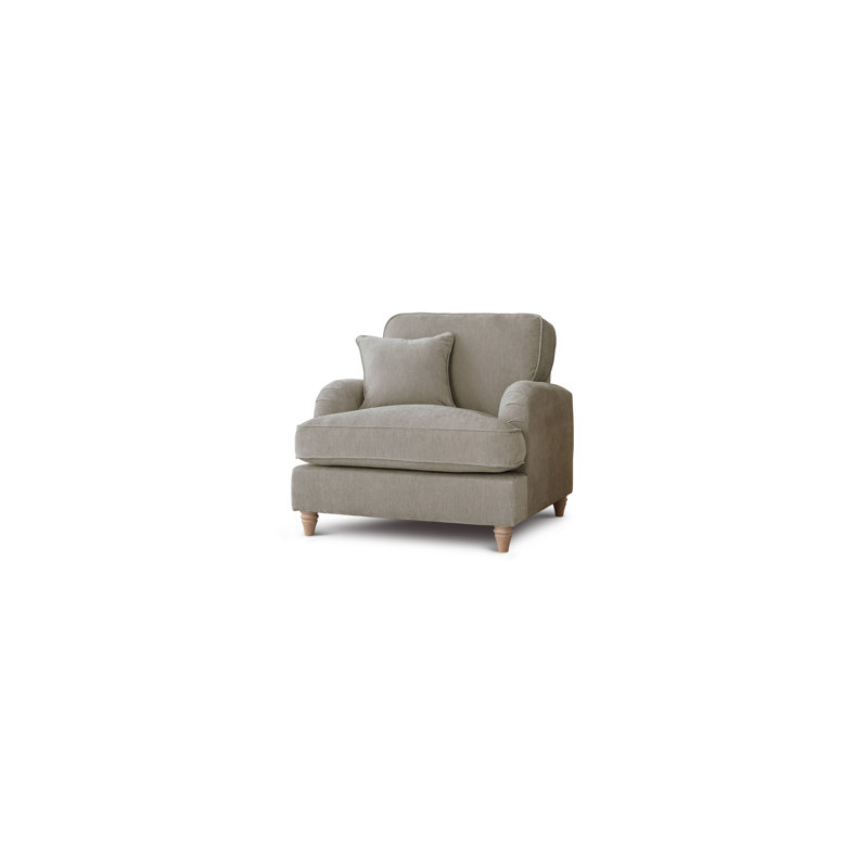 Galilee Upholstered Armchair, Putty