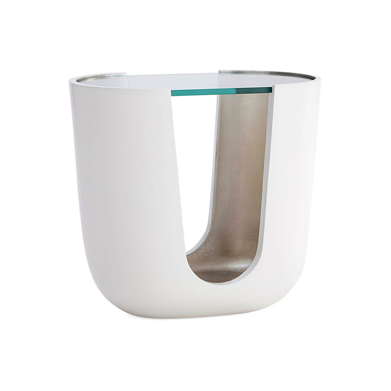 Soleil Pull Up Table, Matte White