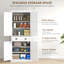 Armoire de cuisine 72,5 ", armoire de rangement autoportante traditionnelle avec 4 portes, tiroir et 3 tablettes réglables