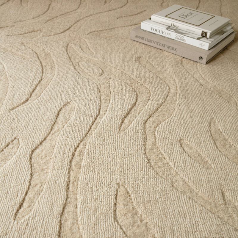 Alisandra Animal Print Beige Area Rug, Rectangle 200 x 290 cm