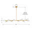 Lustre linéaire moderne 10 branches-123162533