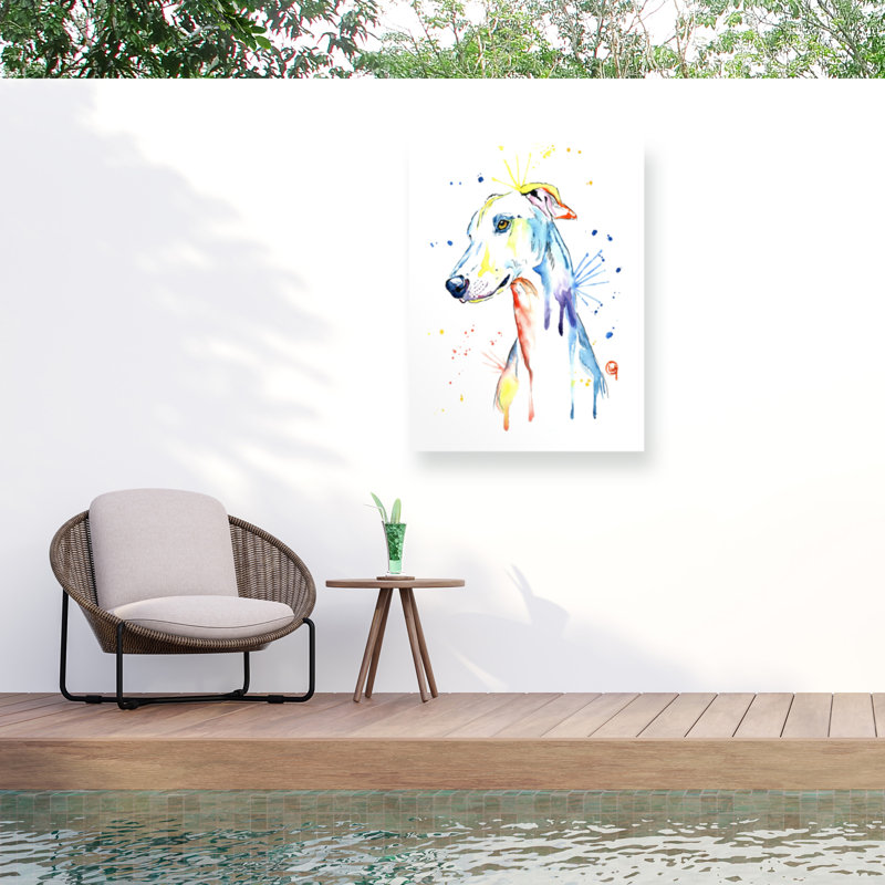 Toile pour l'extérieur Lisa Whitehouse Greyhound, H 35 po x l 47 po