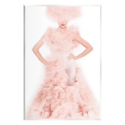 «Pink Fluffy Fashion Gown», impression graphique