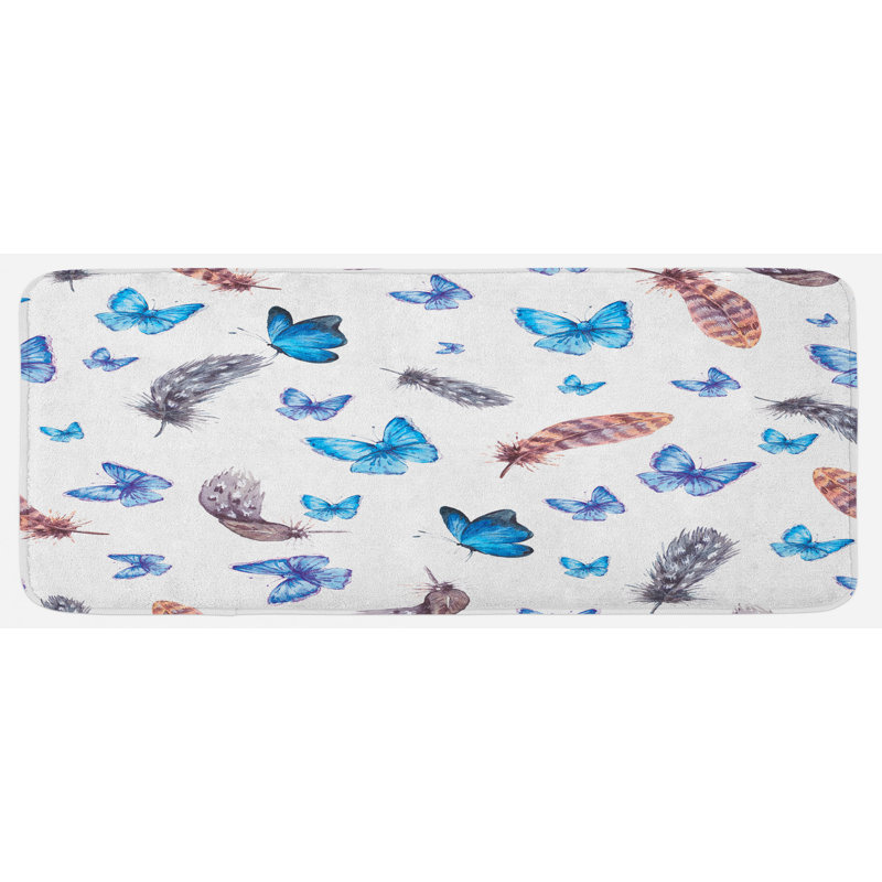 Tapis de cuisine papillon