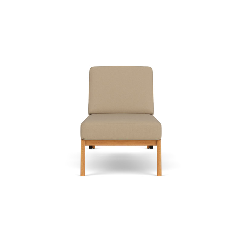Alpine Outdoor Teak Chaise Lounge, Fife Sahara