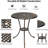 23.6"Patio Bistro Table, 2" Umbrella Hole-655756842