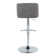 Swivel Upholstered Adjustable Height Counter Stool with Metal Frame