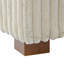 Canapé modulaire en flanelle de lin avec accoudoirs et coussins décoratifs 2 pièces Stephania-109423039