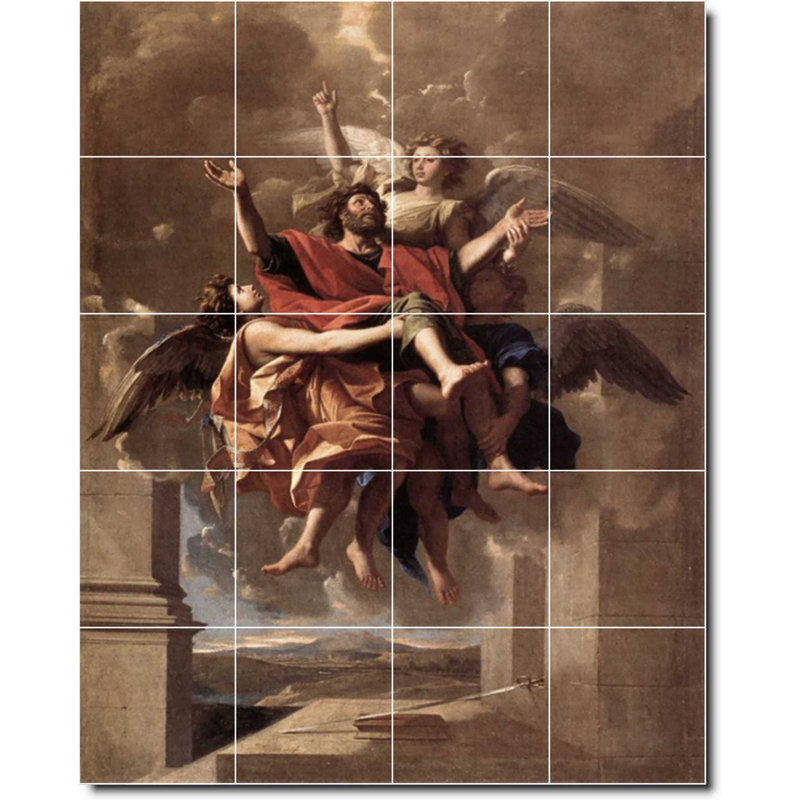 Carreau de céramique décorative 24 po x 30 po 6 po x 6 po, Religieux - 06793