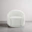 Fauteuil demi-tonneau pivotant rembourré Aunna-198877775