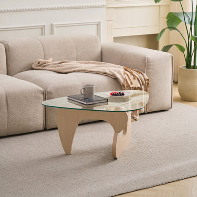 Tables basses en verre Table basse de style campagnard Mid-Century