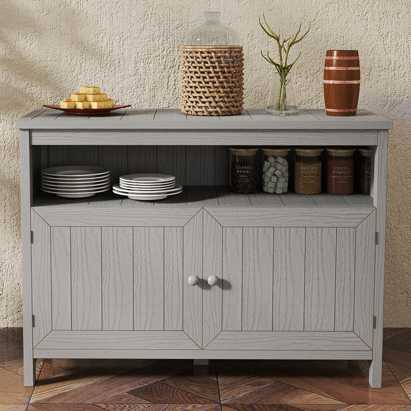 Table de patio avec rangement et tablettes