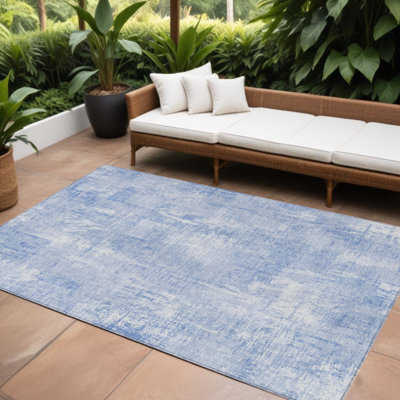 Tapis intérieur lavable abstrait 10 pi x 14 pi ivoire