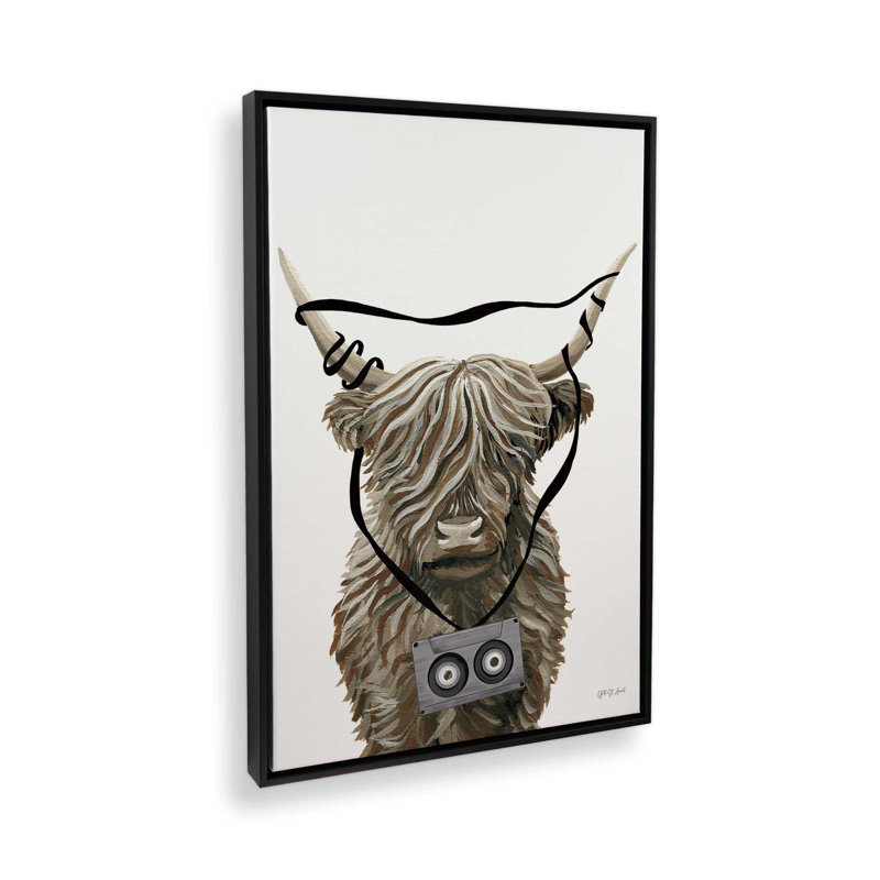 «Highland Cassette» par Yvette St. Amant, reproduction d'art, Noir, H 16 po x l 12 po