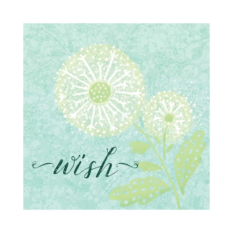 Dandelion Wishes III by Noonday Design - Wrapped Canvas Gallery-Wrapped Canvas Giclée, 30.48 cm H x 30.48 cm W