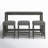 Peele 3 - Person Four Leg Dining Set