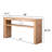 Rustic Console Table with Storage Shelf