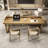 Brown Rectangle Solid Wood Desks-1310324311